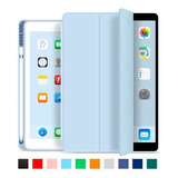 Capa iPad 7a Geração 10.2 Wb Slim Com Compart. P/pencil Cor Azul