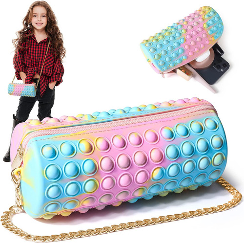 Bolso De Hombro Pop Monedero Pop It 2 En 1 Push Pop It Bags 