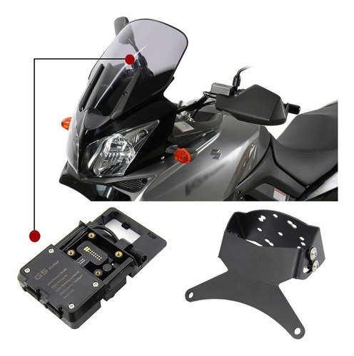  Base Para Gps - Celular Para  Suzuki Vstrom Dl650 Dl1000 