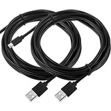 Set 2 Cable Carga Rapida Para Joystick De Ps3 Ps4 Resistente