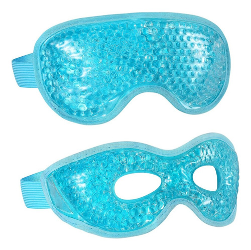 2 Máscaras Gel Para Ojos Reutilizables Terapia Frío/caliente
