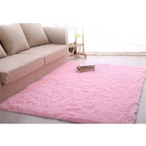 Tapete Veludo Rosa Peludos Quarto Menina 100x150 Infantil