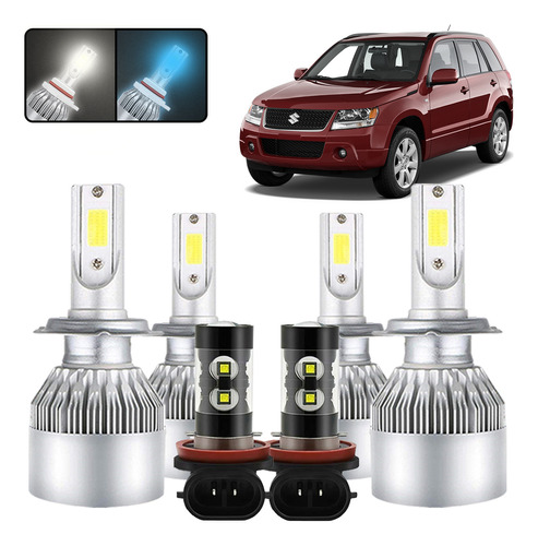 Kit De Focos Led H7 H11 Para Suzuki Grand Vitara 2010-2013