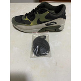 Agujetas De Nike Air Max 90 Originales Color Verde Obscuro