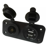 Adaptador Toma Cargador 12v + 2 Usb 5v 1a Y 2.1a Gps Celular