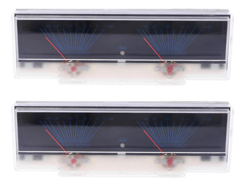 Painel Amplificador De Potência De Áudio 2x Vu Meter, Nível