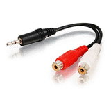 Cable Adaptador 3.5 Stereo A 2 Jack Hembras Rca Audio 