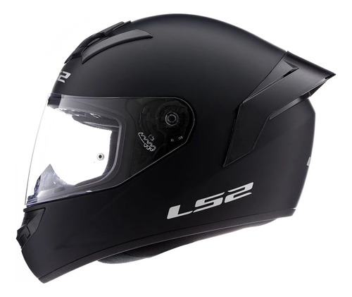 Casco Moto Ls2 352 Rookie Negro Con Spoiler Aleron Avant