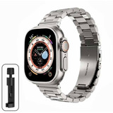 Pulseira Smartwatch Aço Inox Para Apple Ultra 8 + Ajustador