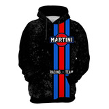 Moletom Martini Racing Automobilistico Gt Preto Ref0231