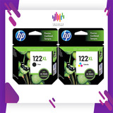 Kit Cartucho Original Hp 122 Xl Black E 122 Xl Color 3050