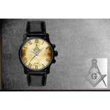Relógio De Pulso Personalizado Maçonaria Maçon - Cod.mçrp019