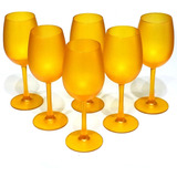 Set De 6 Copas Para Vino 8oz Color Pintado Mate 