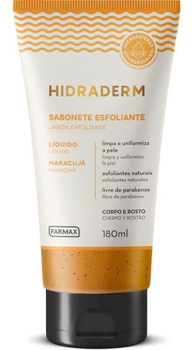 Sabonete Esfoliante Facial Corporal Hidraderm Maracujá 180ml