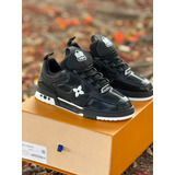 Louis Vuitton Trainer Sneaker Negro 25 Cm 