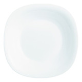 X 6 Plato Hondo 21 Cm Cuadrado Luminarc Carine Vidrio Temp M