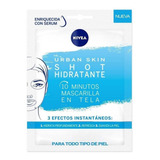 Mascarilla Tela Nivea Urban Skin Shot Hidratante 10 Min 1un