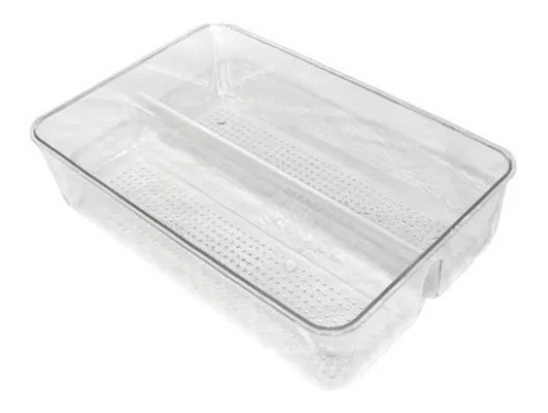 Organizador Doble D Plástico Para Refrigerador 23x15,5x5,7cm