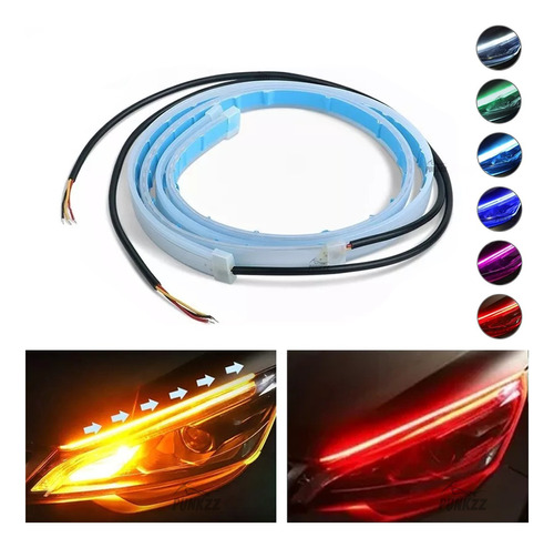 60cm Par Tira Led Drl Flexible Direccional Secuencial Auto