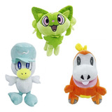 3pcs Sprigatito Fuecoco Quaxly Muñeco Peluche Niños Juguete