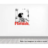 Vinil Sticker Pared 120cm Mafalda Bicicleta 14