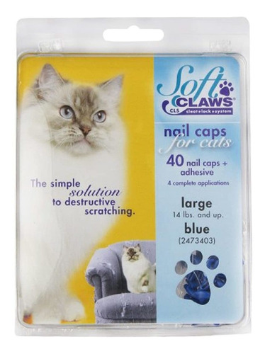 Soft Claws Tapones Azules De Uñas Para Gatos