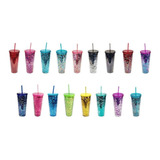 Vaso Clasico De Glitter 710 Ml Acrilico Termo