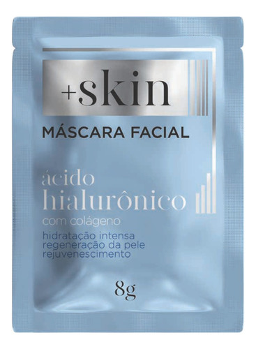 Mascaras Facial Masculino Hialurônico Colágeno Hidratação 8g