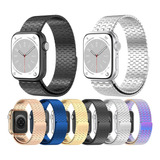 Pulseira Metalizada Luxo Para Apple Watch Serie 9/8/7 45mm