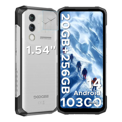 DOOGEE BLADE 10 MAX Android Teléfono Móvil 20GB RAM 256GB ROM 6.56 pulgadas Smartphone Resistente 10300mAh Celular Pantalla Secundaria 1.54 Pulgadas NFC GPS Doble SIM Teléfono Móvil Rudo Phone | Meses sin interés