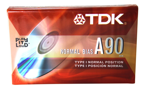 Casette Tdk Audio A90 Normal Bias Play It Loud. Nuevo. 