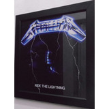 Quadro Metallica Lp Ride The Lightning Capa De Disco D Vinil