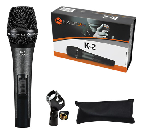 Microfone Com Fio Kadosh K-2 De Mão Dinamico Cardioide K1 K3