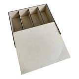 Caja Madera Mdf Para 2botella De Vino  2 Copas S/bot S/copas