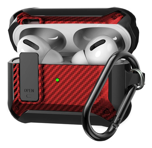 Carcasa Para AirPods 1 2 3 Pro 2 Funda Antigolpe Snap Hook