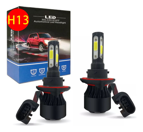 Faros De Led Kit 4 Lados H4 9007 H13 9004 Focos Delanteros