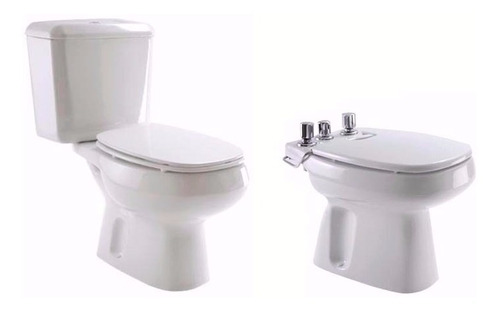 Inodoro Largo Deposito Apoyo Bidet Roca Monaco Ceramisur