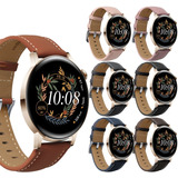 Correa Piel Con Costuras Luxury Para Huawei Watch Gt 3 42 Mm