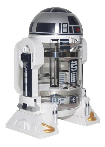 Cafetera Thinkgeek R2-d2 Manual Blanca Y Azul Prensa Francesa