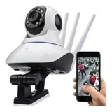 Camera Segurança Ip Interna 360 Graus 3 Antenas Wifi Áudio