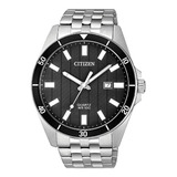 Citizen Quartz Stainless Steel Bi5050-54e ¨¨¨¨¨¨¨¨¨¨dcmstore Correa Plata Bisel Plata Fondo Negro