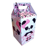 30 Caixa Milk Lembrancinhas Festa Panda Rosa