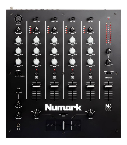 Mixer Numark M6 Usb 4 Canais  