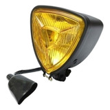 Farol Vintage Triangular - Motos Custom Cafe Racer Harley