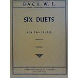 Partitura 2 Flautas Six Duets Bach W. F. V. 1 - Wummer