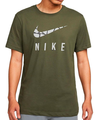 Camiseta Nike Dri-fit Run Division Para Hombre-verde