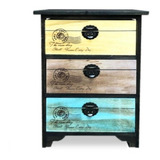 Mueble Cabinet 3 Colores 3 Cajones Sanfex - S0044