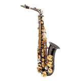 Saxofón Alto Aureal Eb Negro A-808 Hg Alta Calidad, Kit