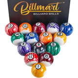 Billmart Juego De Bolas De Billar 16 Bolas De Marmol Prem...