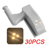 30pcs Armario Luz Led Bisagra Para Puerta De Armario [u]